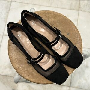Zara, size 40, mesh Mary Janes